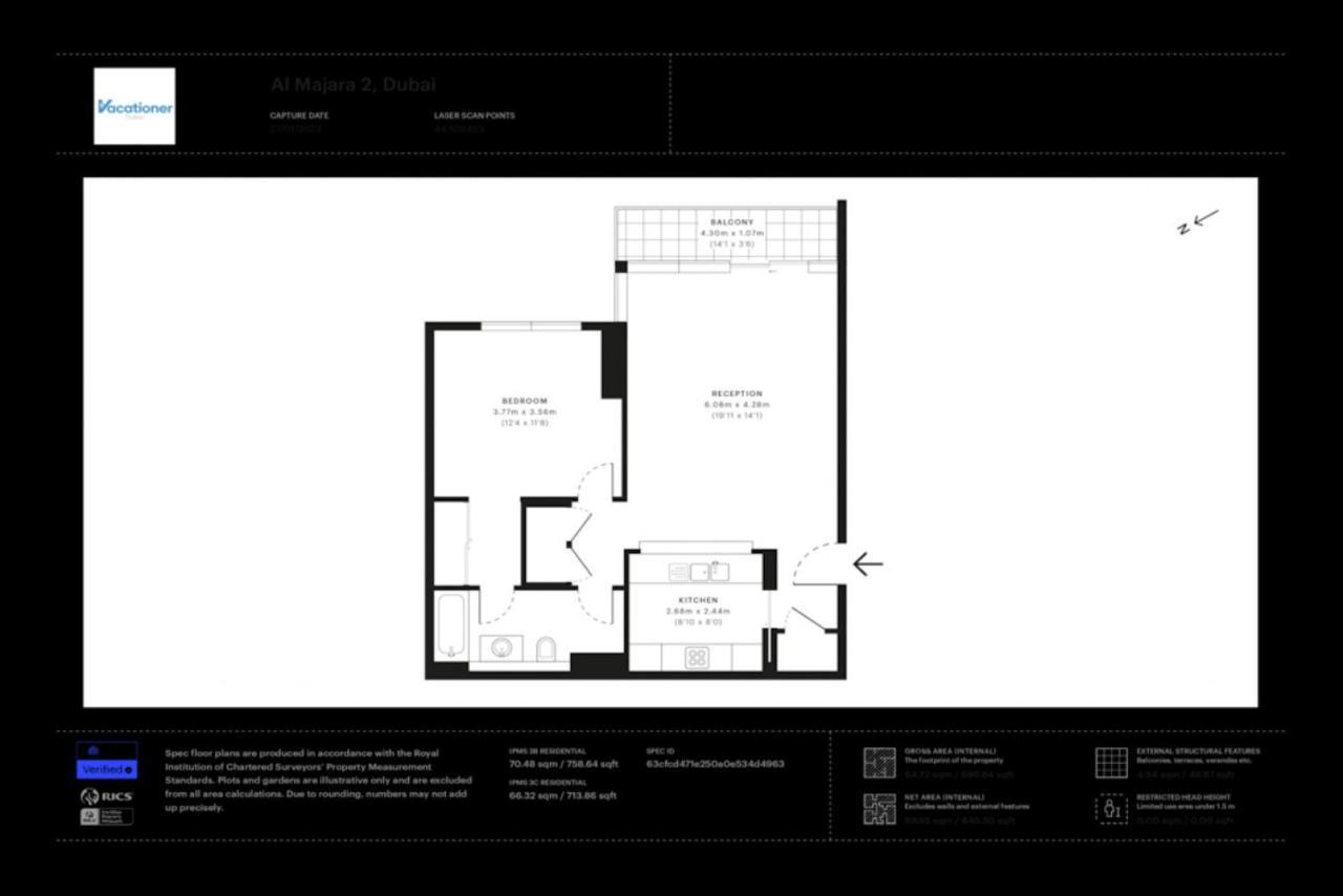 Al Majara 2, Dubai Marina - Tranquil One Bedroom Exteriör bild